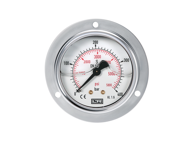 Rohrfedermanometer mit Frontring